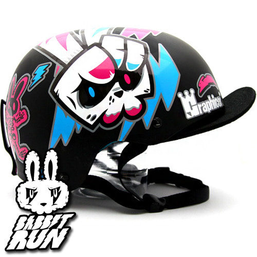 [그래피커] 0005-Bike Rabbit-Helmet-08 바빗런 토끼 헬멧 튜닝 스티커