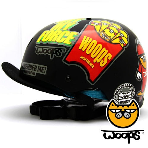 [그래피커] 0018-WOOPS-Helmet-12   헬멧 튜닝 스티커