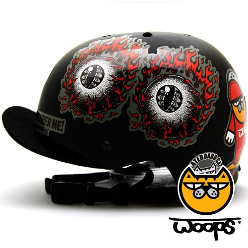 [그래피커] 0018-WOOPS-Helmet-13   헬멧 튜닝 스티커
