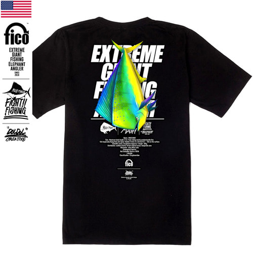 [돌돌] FICO_tshirts-51 익스트림 바다 낚시 앵글러 코끼리 피코 캐릭터 그래픽 디자인 티셔츠