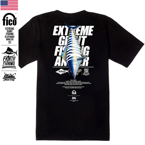 [돌돌] FICO_tshirts-53 익스트림 바다 낚시 앵글러 코끼리 피코 캐릭터 그래픽 디자인 티셔츠