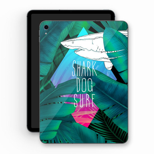 [돌돌] Sharkdog-TabletPC-01 샤크독 서핑 하와이 샤크독 캐릭터 그래픽 디자인 ipad pro 아이패드 프로 에어 미니 갤러시 탭 LG G 패드 튜닝 랩핑 보호 필름 스티커 스킨 데칼 그래피커