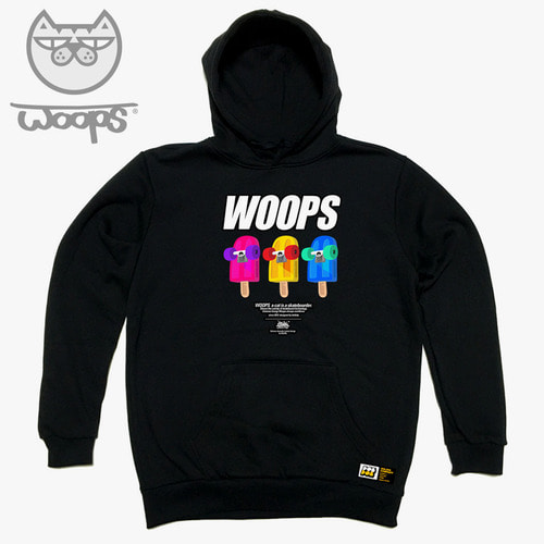 [돌돌] WOOPS_HOODY_83 스케이트보드 고양이 웁스 캐릭터 그래픽 그래피티 디자인 후드티 후디 